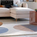Modern Geometric Pattern Hand-Woven Polyester Area Rug for Living Room Comfort