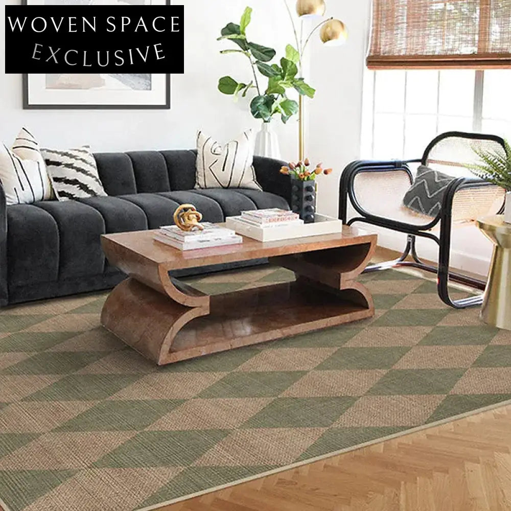 Modern Geometric Pattern Soft Polyester Area Rug for Living Room Bedroom