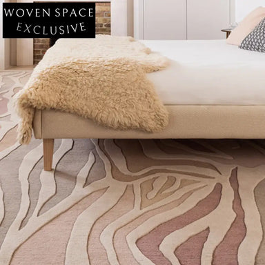 Modern Geometric Plush Polyester Area Rug for Living Room & Sofa