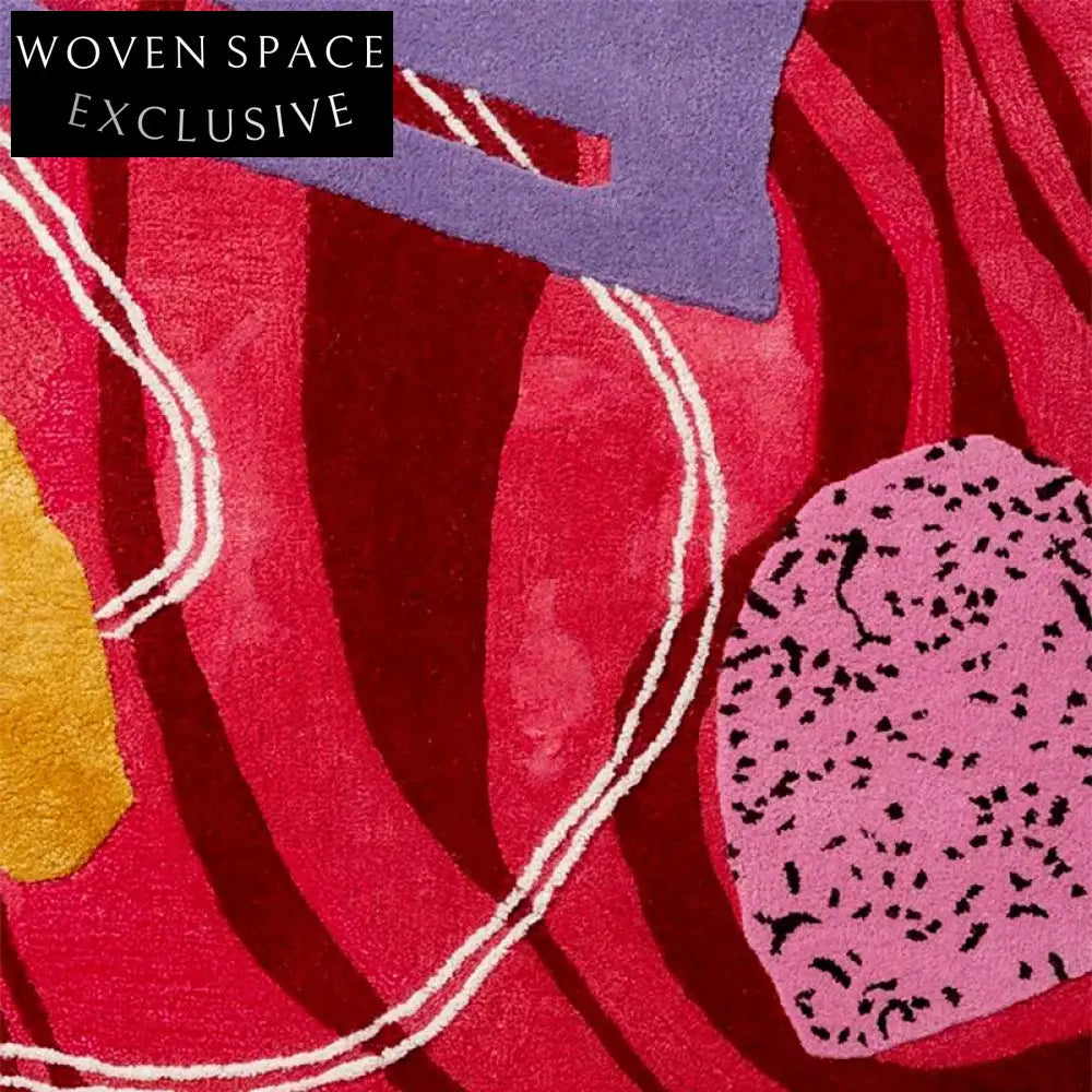 Modern Geometric Polyester Area Rug for Bedroom Living Room Home Decor Accent