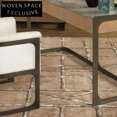 Modern Geometric Polyester Area Rug for Living Room Bedroom Coffee Table