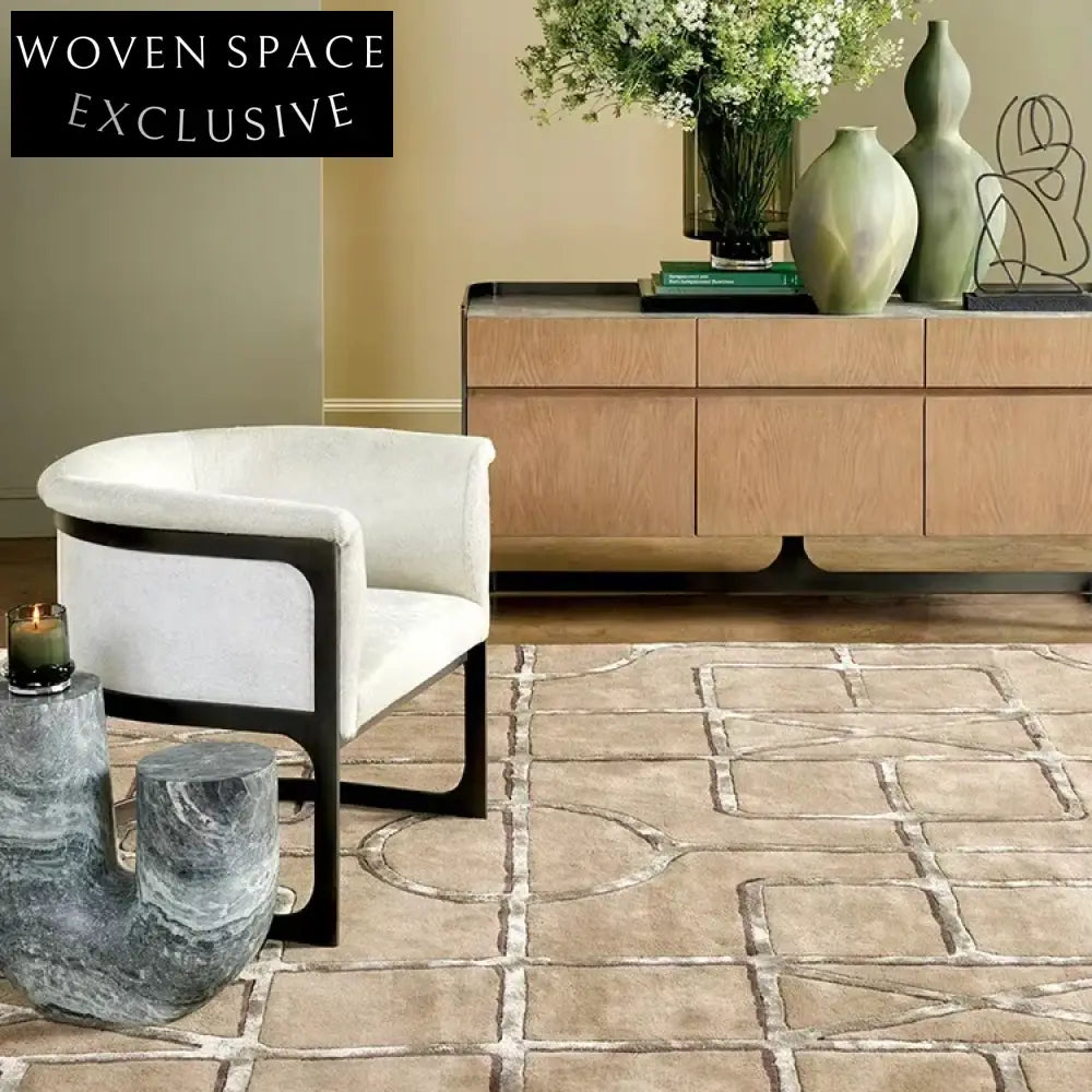 Modern Geometric Polyester Area Rug for Living Room Bedroom Coffee Table