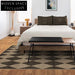 Modern Geometric Polyester Area Rug for Living Room Bedroom Decor