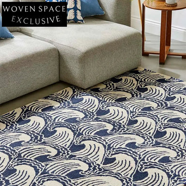 Modern Geometric Polyester Area Rug for Living Room Bedroom Decor