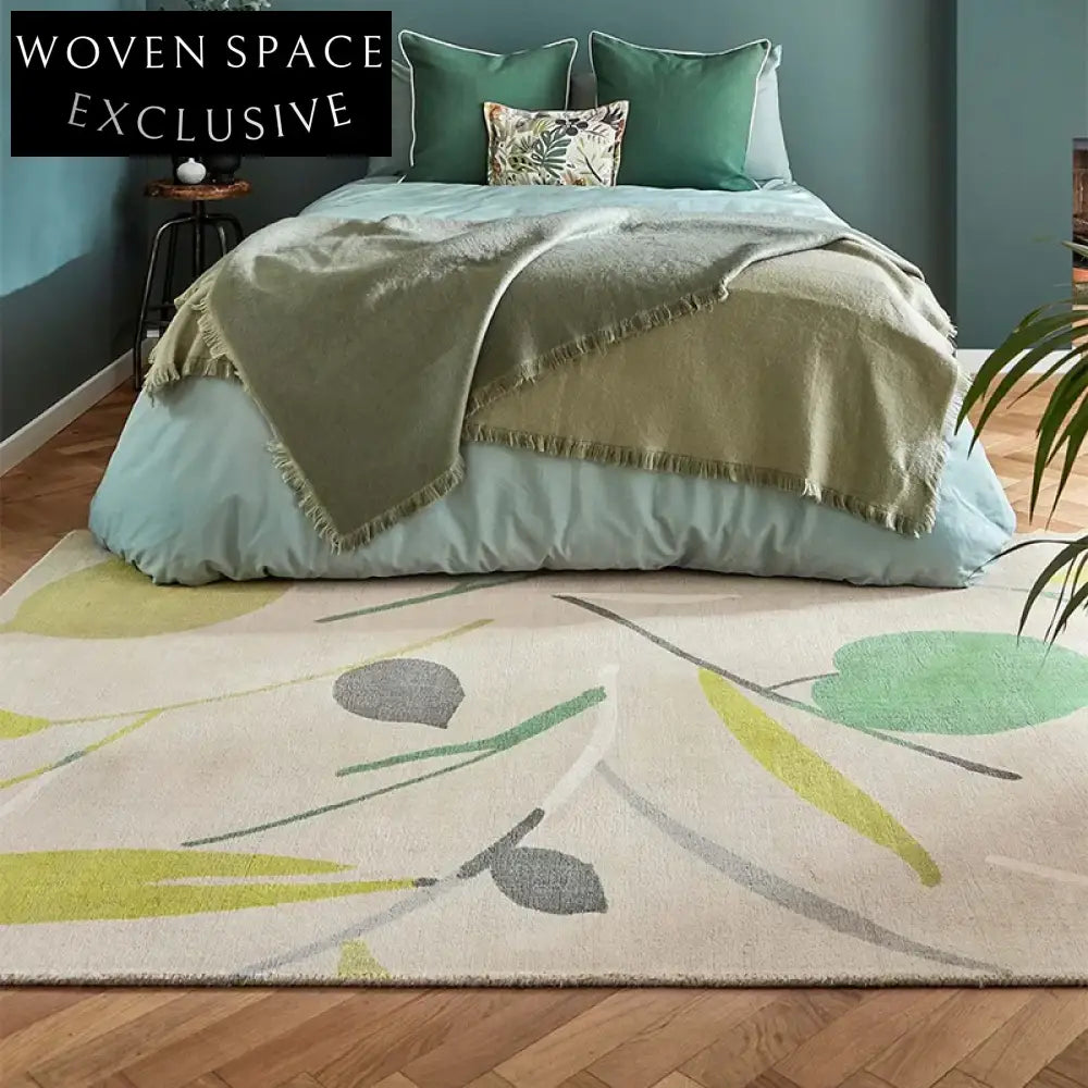 Modern Geometric Polyester Area Rug for Living Room Bedroom Decor