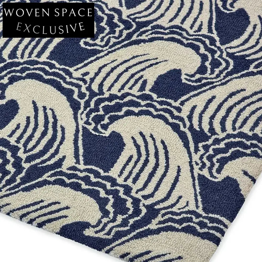 Modern Geometric Polyester Area Rug for Living Room Bedroom Decor
