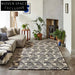 Modern Geometric Polyester Area Rug for Living Room Bedroom Decor