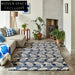 Modern Geometric Polyester Area Rug for Living Room Bedroom Decor