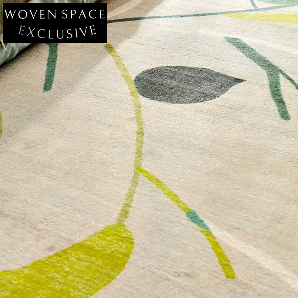 Modern Geometric Polyester Area Rug for Living Room Bedroom Decor