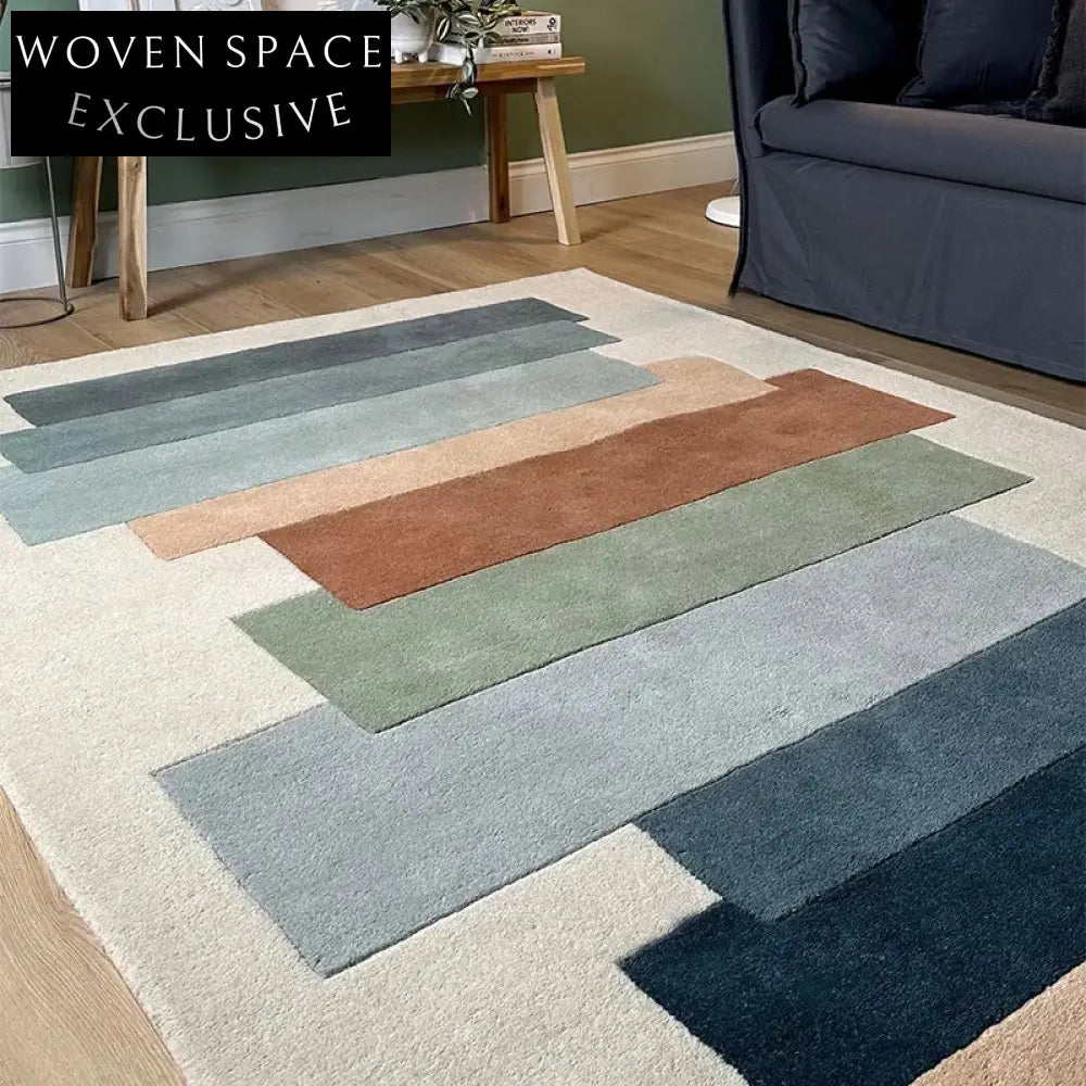 Modern Geometric Polyester Area Rug for Stylish Home Decor, Living Room Carpet