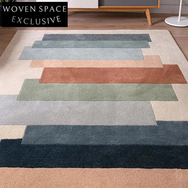 Modern Geometric Polyester Area Rug for Stylish Home Decor, Living Room Carpet