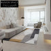 Modern Geometric Polyester Area Rug, Hand-Tufted Custom Design for Living Room Decor