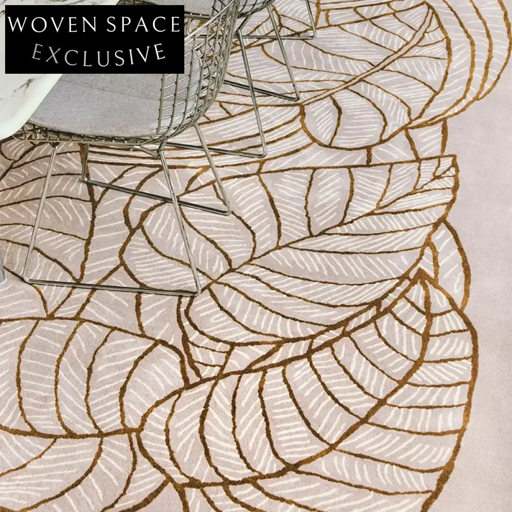 Modern Geometric Polyester Area Rug, Handmade Custom Soft Living Room Carpet