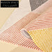 Modern Geometric Polyester Fiber Area Rug - Soft Customizable Floor Covering
