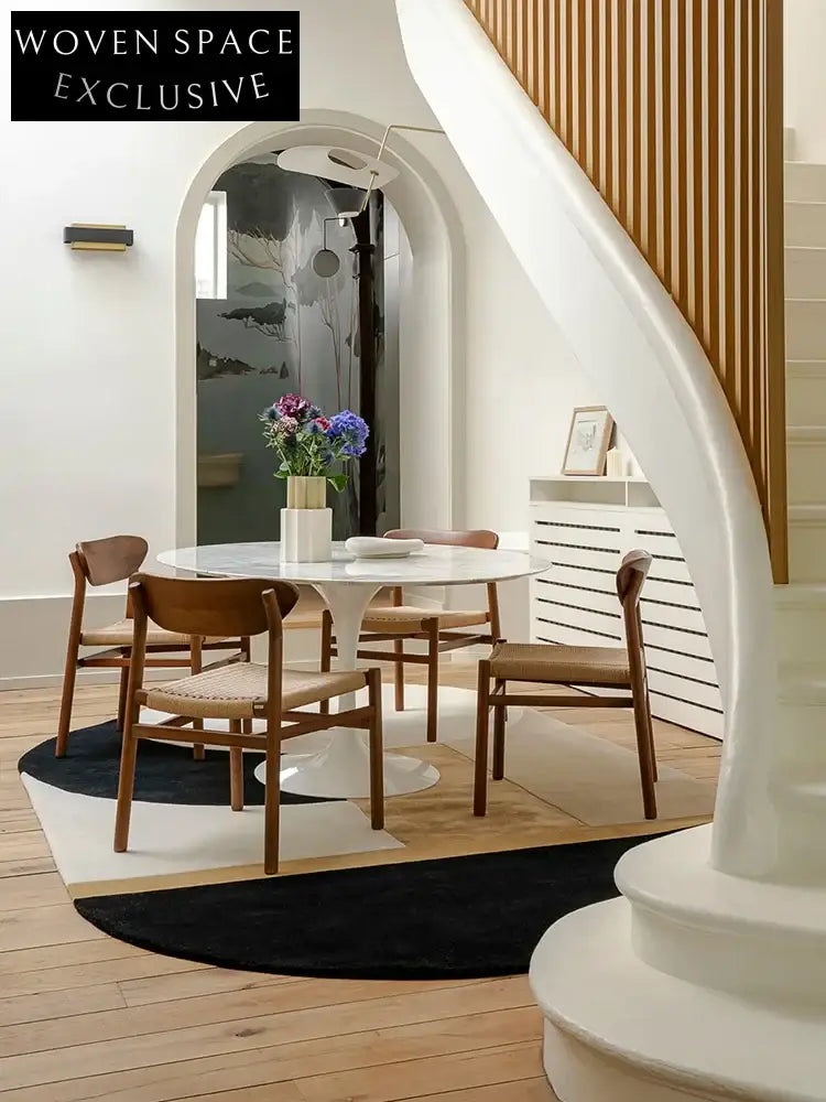 Modern Geometric Polyester Luxury Area Rug for Living Room Floor Carpet