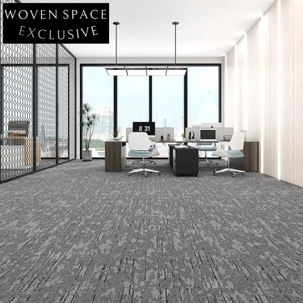 Modern Geometric Polypropylene Floor Mat, Durable & Stylish Area Mat