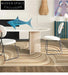 Modern Geometric Striped Polyester Area Rug for Teen Bedroom, Custom Size
