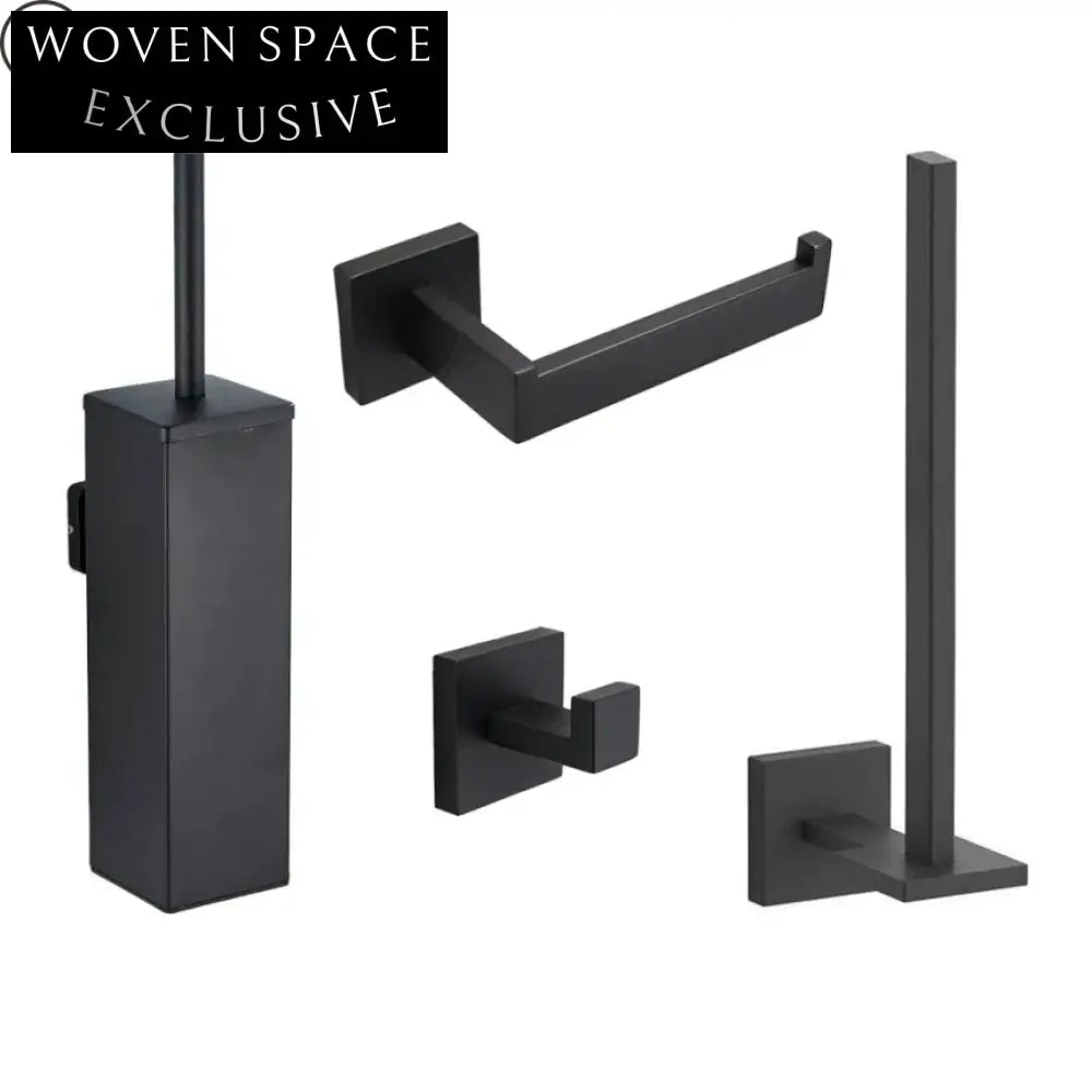 Modern Gold Black Stainless Steel Wall Mounted Odor-Proof Toilet Brush