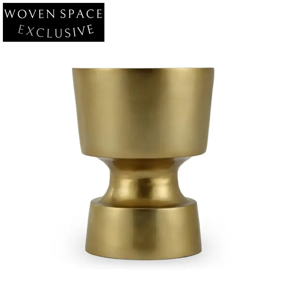 Modern Gold Fiberglass Round Coffee Table for Living Room & Hotel