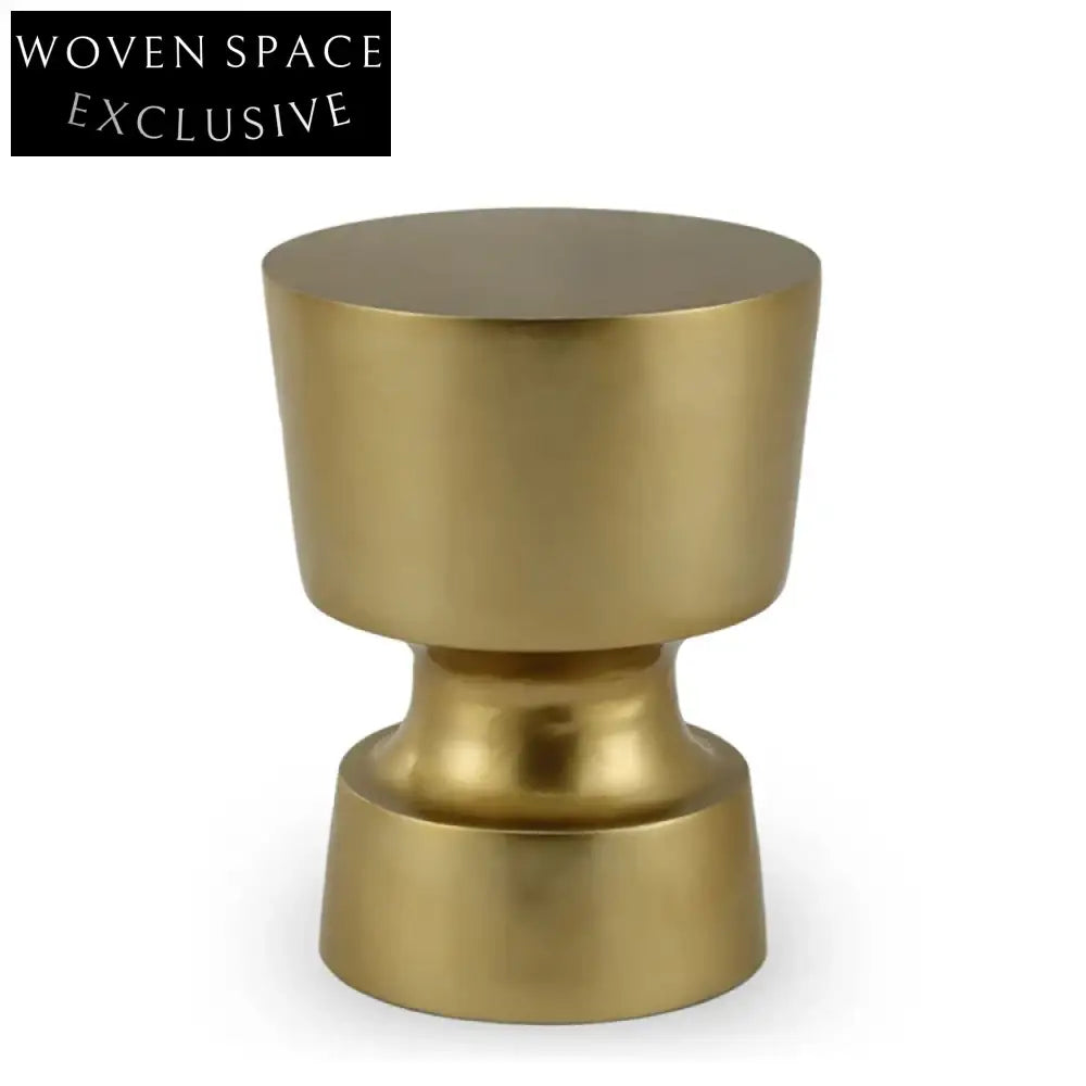 Modern Gold Fiberglass Round Coffee Table for Living Room & Hotel