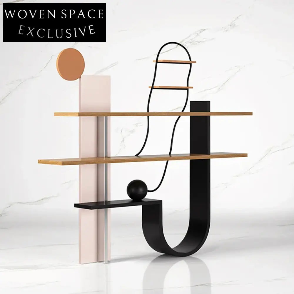 Modern Gold Metal Frame 3-Tier Wall Bookcase Display Shelf Unit