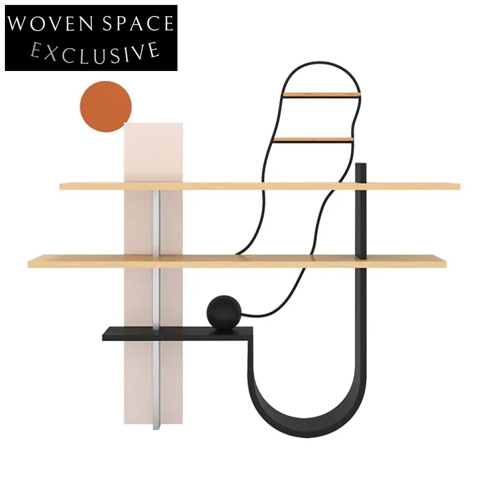 Modern Gold Metal Frame 3-Tier Wall Bookcase Display Shelf Unit