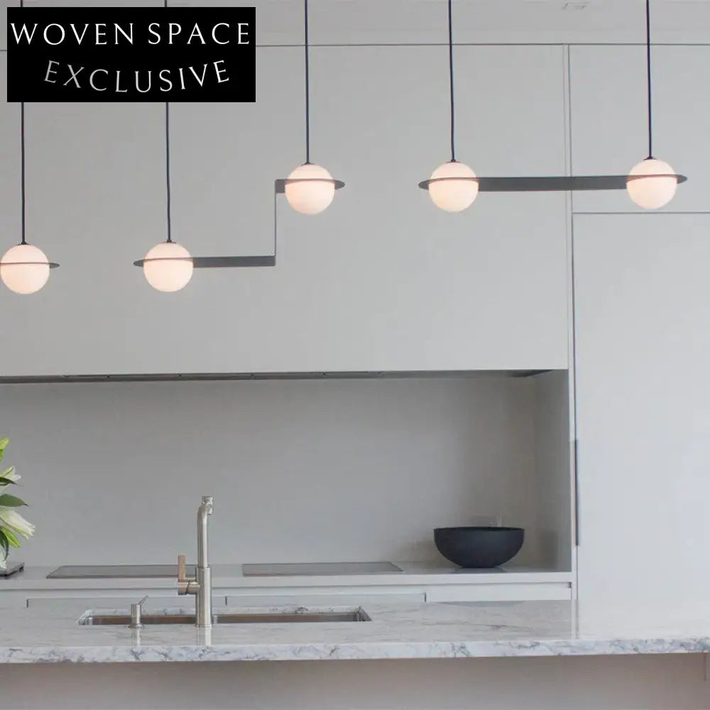 Modern Gold Metal Glass Chandelier LED Pendant Ceiling Lamp Luxury Decor