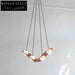 Modern Gold Metal Glass Chandelier LED Pendant Ceiling Lamp Luxury Decor