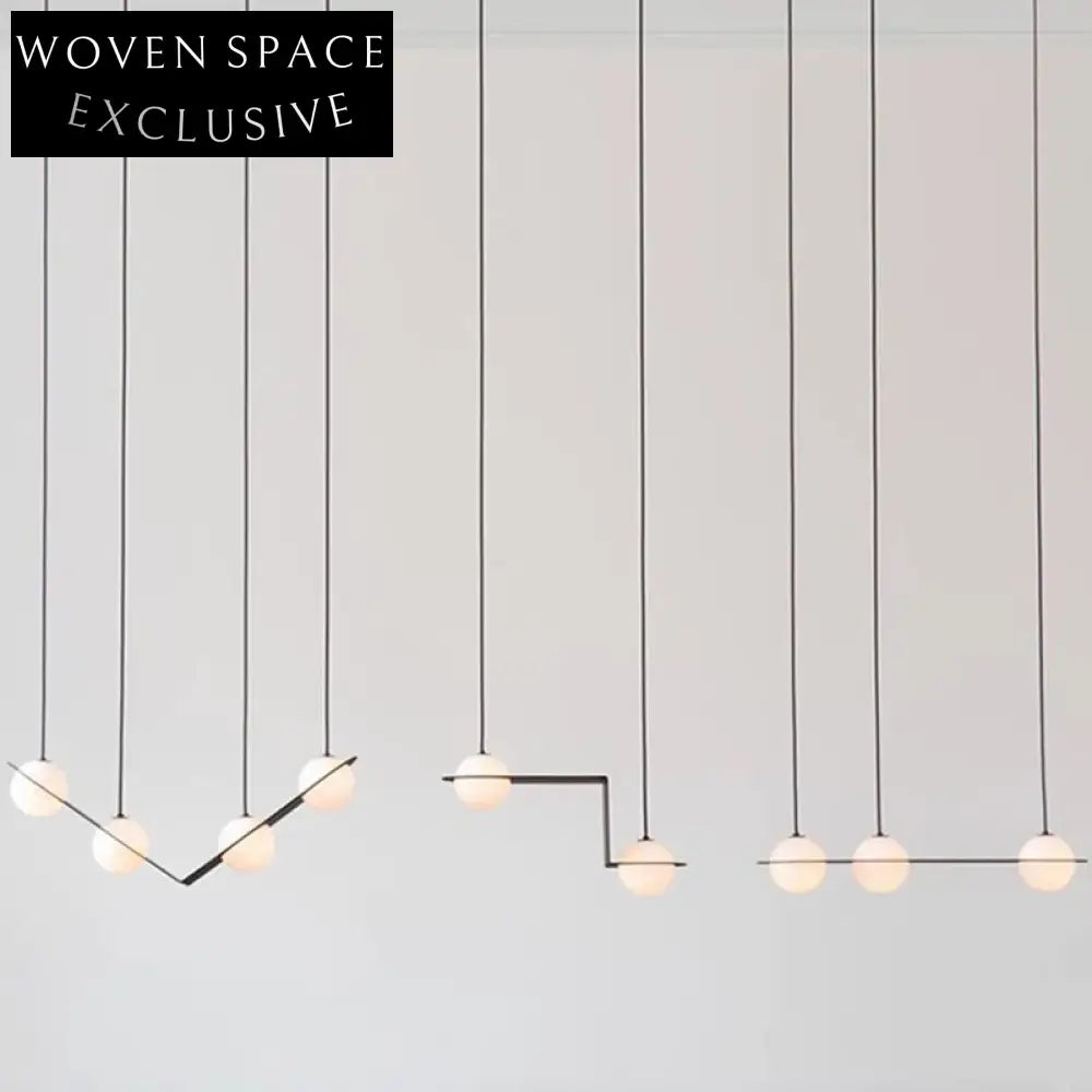 Modern Gold Metal Glass Chandelier LED Pendant Ceiling Lamp Luxury Decor