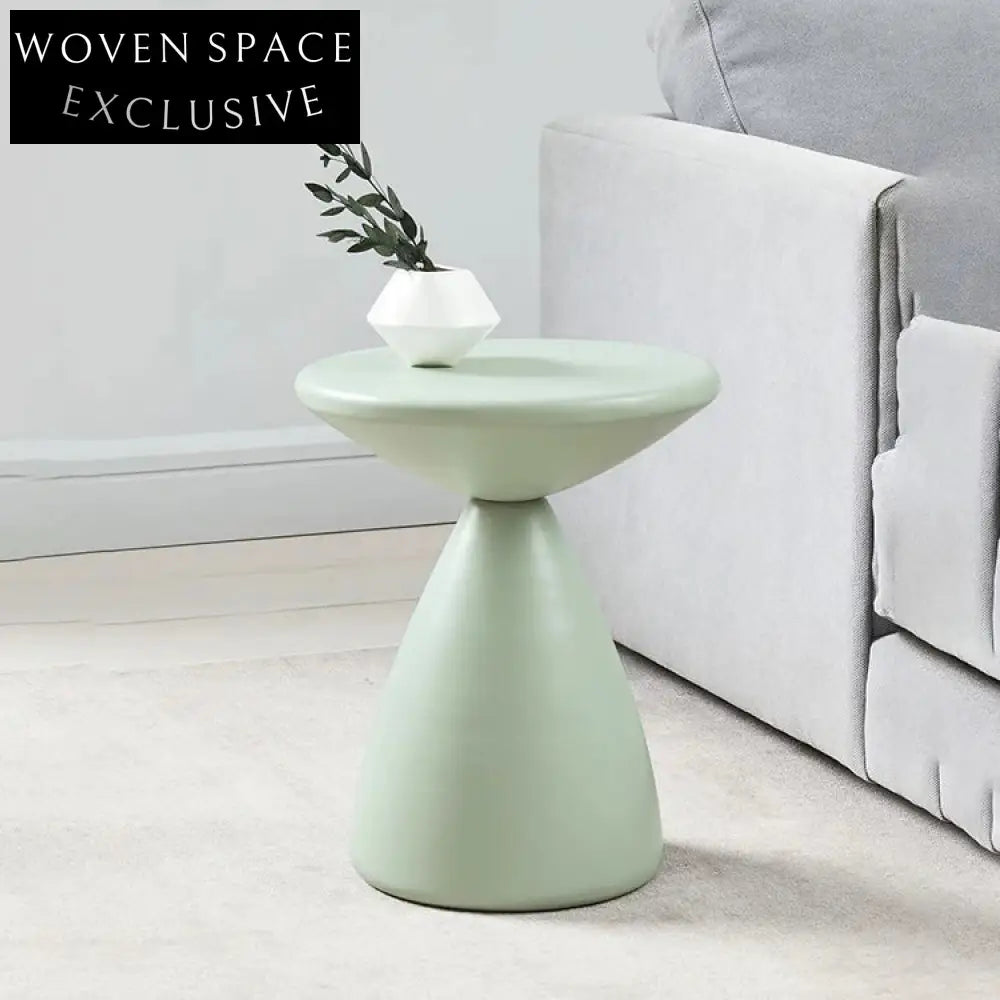 Modern Gold Metal Round Coffee Side Table for Living Room