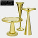 Modern Gold Mushroom Shape Accent Table for Living Room, Coffee Table