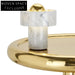 Modern Gold Mushroom Shape Accent Table for Living Room, Coffee Table