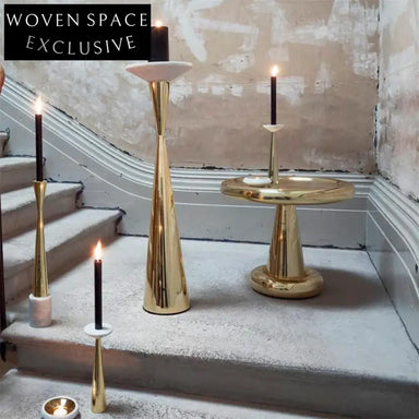 Modern Gold Mushroom Shape Accent Table for Living Room, Coffee Table