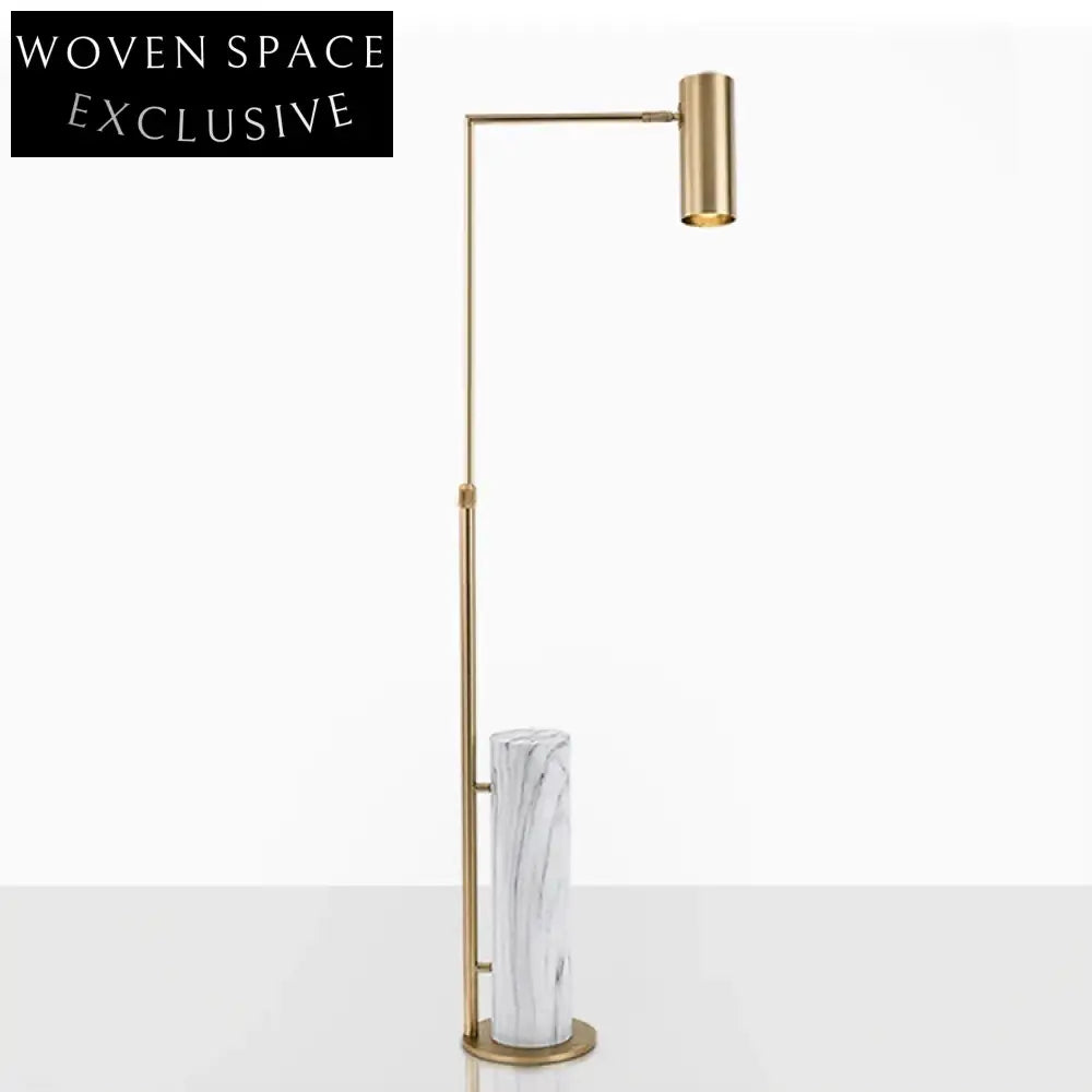 Modern Gold Stainless Steel LED Living Room Floor Lamp