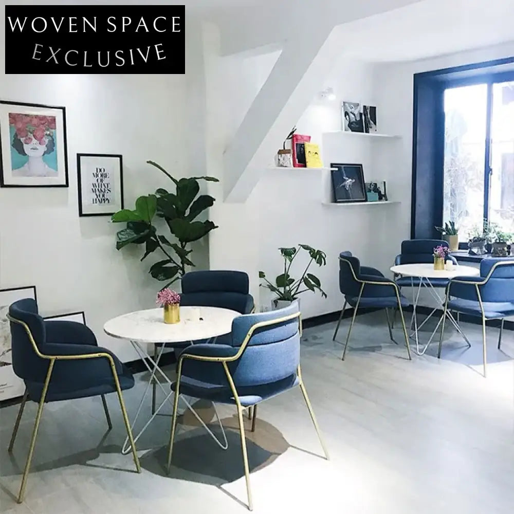 Modern Gold Stainless Steel Velvet Armrest Dining Chair for Elegant Spaces