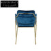 Modern Gold Stainless Steel Velvet Armrest Dining Chair for Elegant Spaces