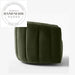 Modern Green Velvet Swivel Accent Armchair for Living Room Lounge