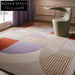 Modern Hand-Tufted Abstract Geometric Polyester Area Rug for Living Room