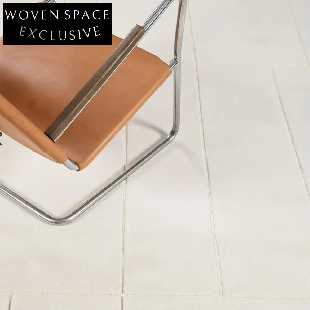 Modern Hand-Tufted Black White Striped Polyester Silk Large Area Rug