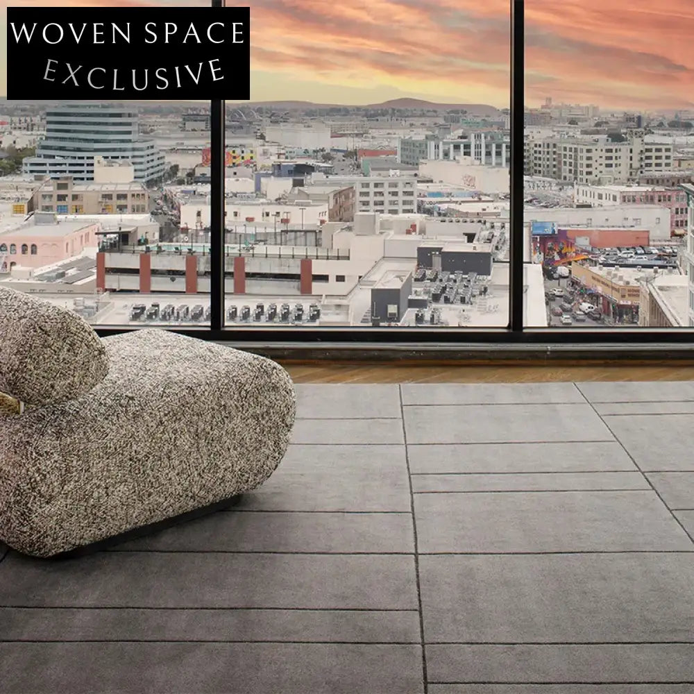 Modern Hand-Tufted Black White Striped Polyester Silk Large Area Rug