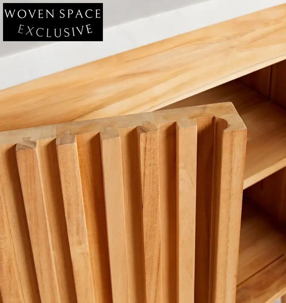 Modern Handcrafted Double Sink Wood Vanity with Soft-Close Drawers and Storage