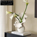 Modern Handmade Ceramic Flower Vase Tabletop Decor for Home Villa Restaurant