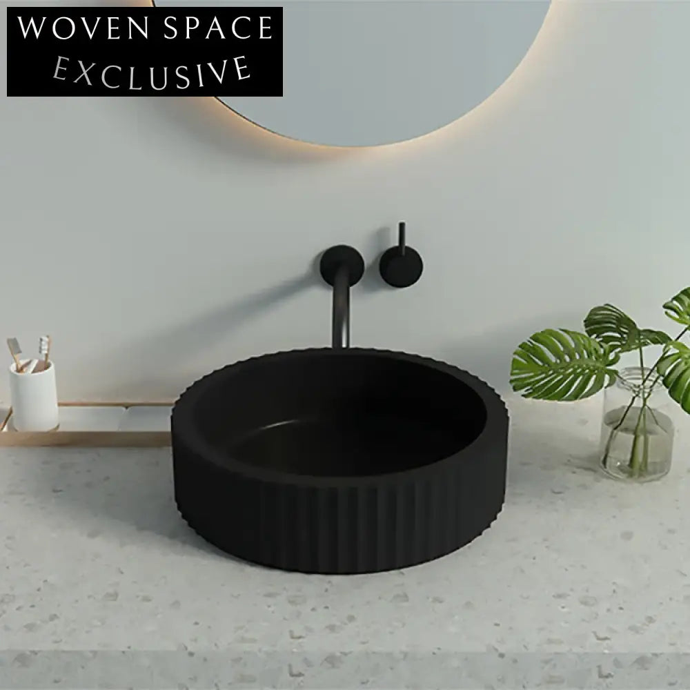 Modern Handmade Concrete Vessel Basin, Pink Color Wash, Durable Bathroom Sink