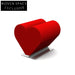 Modern Heart-Shaped Fabric Fiberglass Stainless Steel Decorative Sculpture for Home