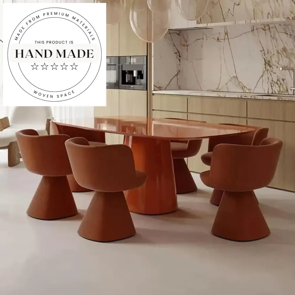 Modern High Back Gray Velvet Swivel Armrest Accent Dining Chair