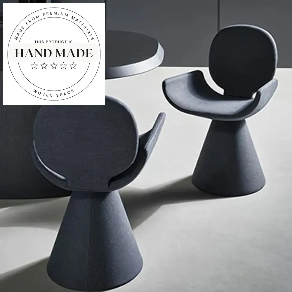 Modern High-Back Velvet Fabric Accent Wooden Swivel Dining Chair