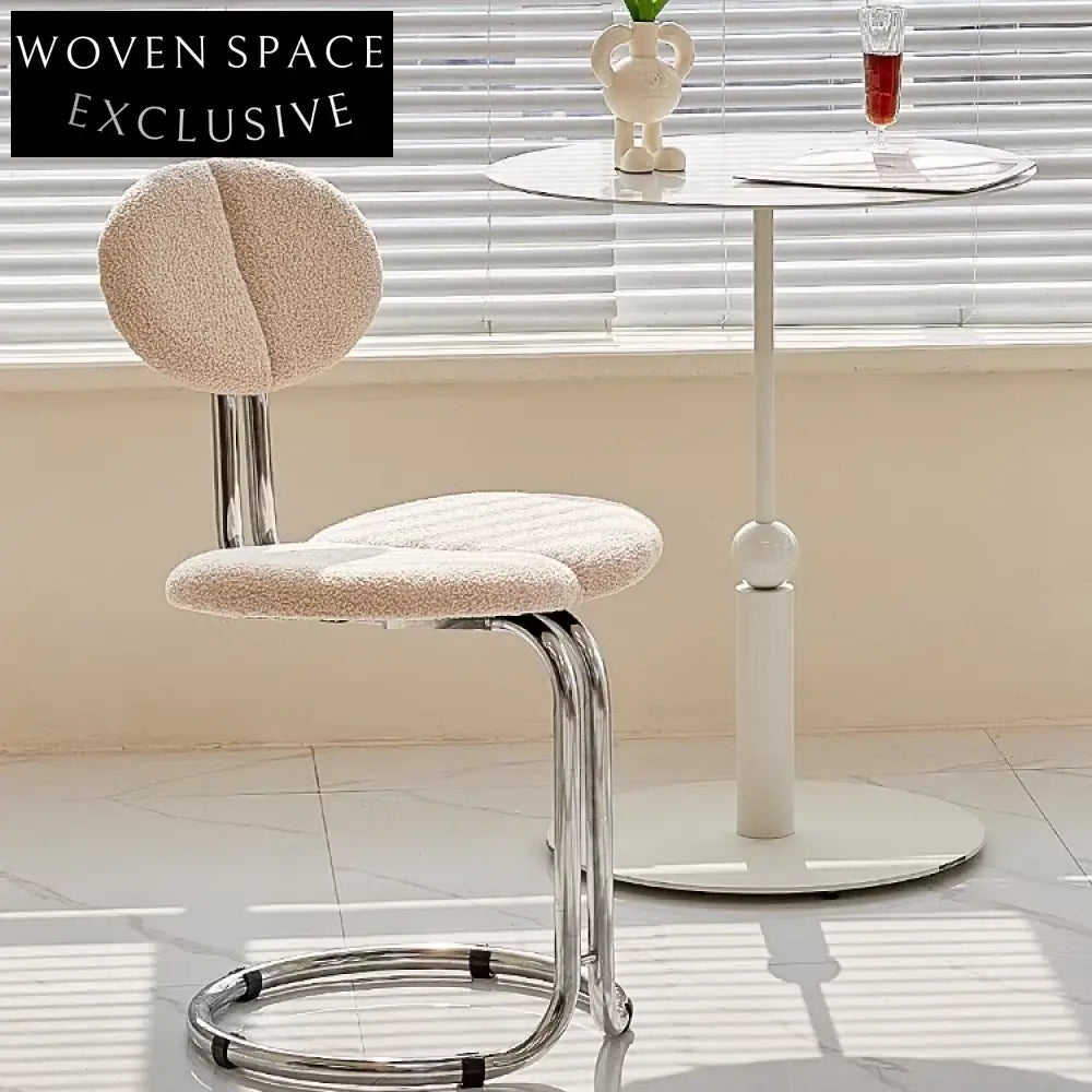 Modern High Back Vintage Metal Velvet Upholstered Carved Dining Chair