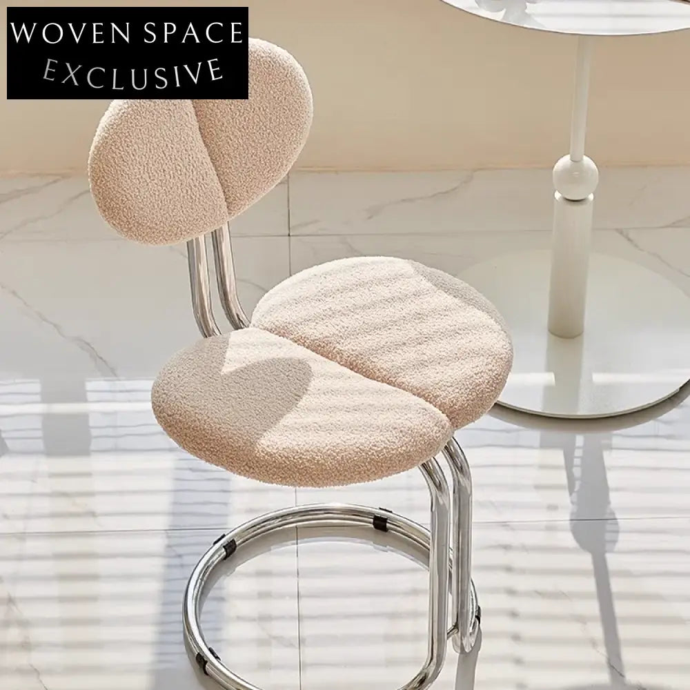 Modern High Back Vintage Metal Velvet Upholstered Carved Dining Chair