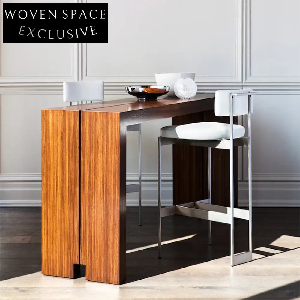Modern High Bar Chair: Stable Metal Frame, Fabric Upholstered Comfort