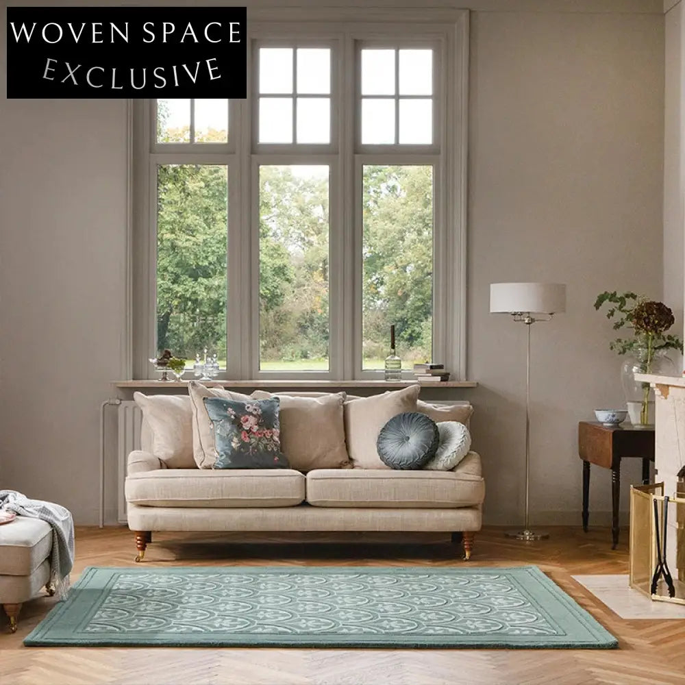 Modern High-End Hand-Made Green Minimalist Luxury Bedroom Bedside Coffee Table Rug